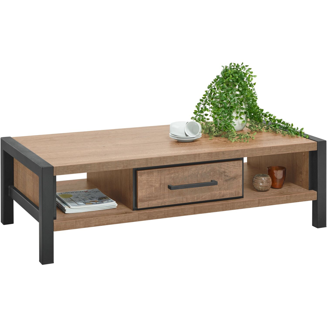 Salontafel Mantera donkerbruin 135x67 cm rechthoekig
