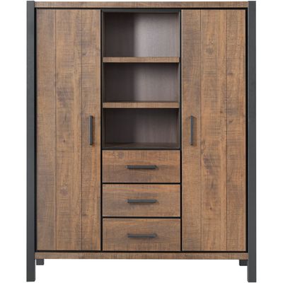 Opbergkast Mantera 170x139x48 cm donkerbruin