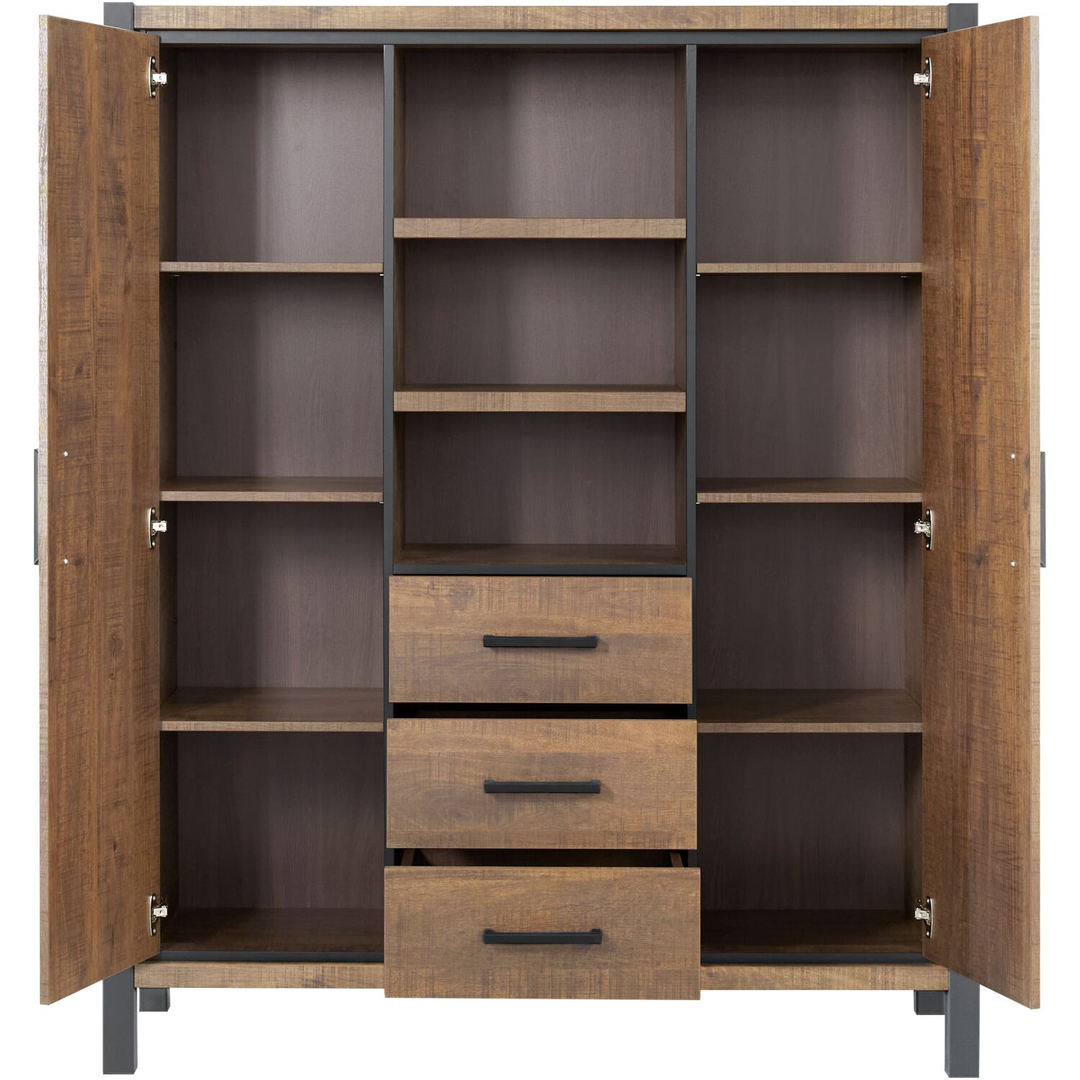 Opbergkast Mantera 170x139x48 cm donkerbruin