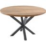 Uitschuifbare eettafel Caltana 130/170 cm rond lichtbruin