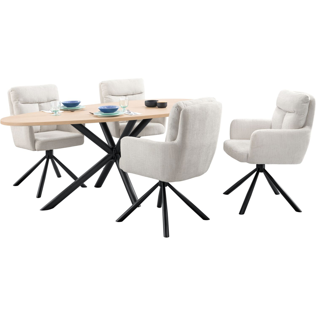 Eettafel Levado 200x100 cm organisch