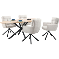 Eettafel Levado 200x100 cm organisch