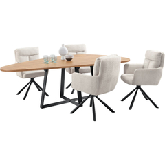 Eettafel Levado 225x120 cm kiezel