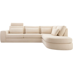 Hoofdsteun Azara 75 cm beige