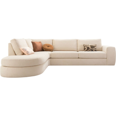 Hoekbank links Azara beige premium comfort