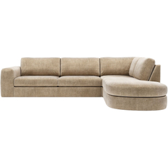Hoekbank rechts Azara bruin basic comfort 
