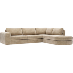 Hoekbank rechts Azara bruin basic comfort 