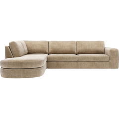 Hoekbank links Azara bruin basic comfort 