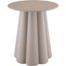 Bijzettafel Easdale 43x49 cm rond beige
