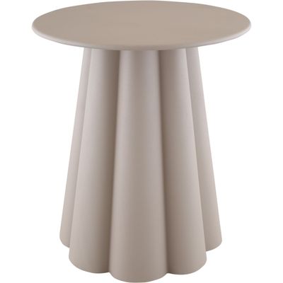 Bijzettafel Easdale 43x49 cm rond beige