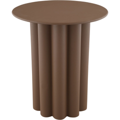 Bijzettafel Easdale 43 cm rond bruin