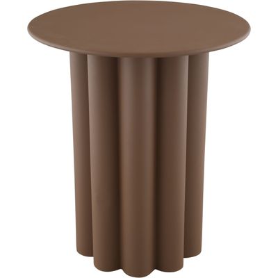 Bijzettafel Easdale 43 cm rond bruin