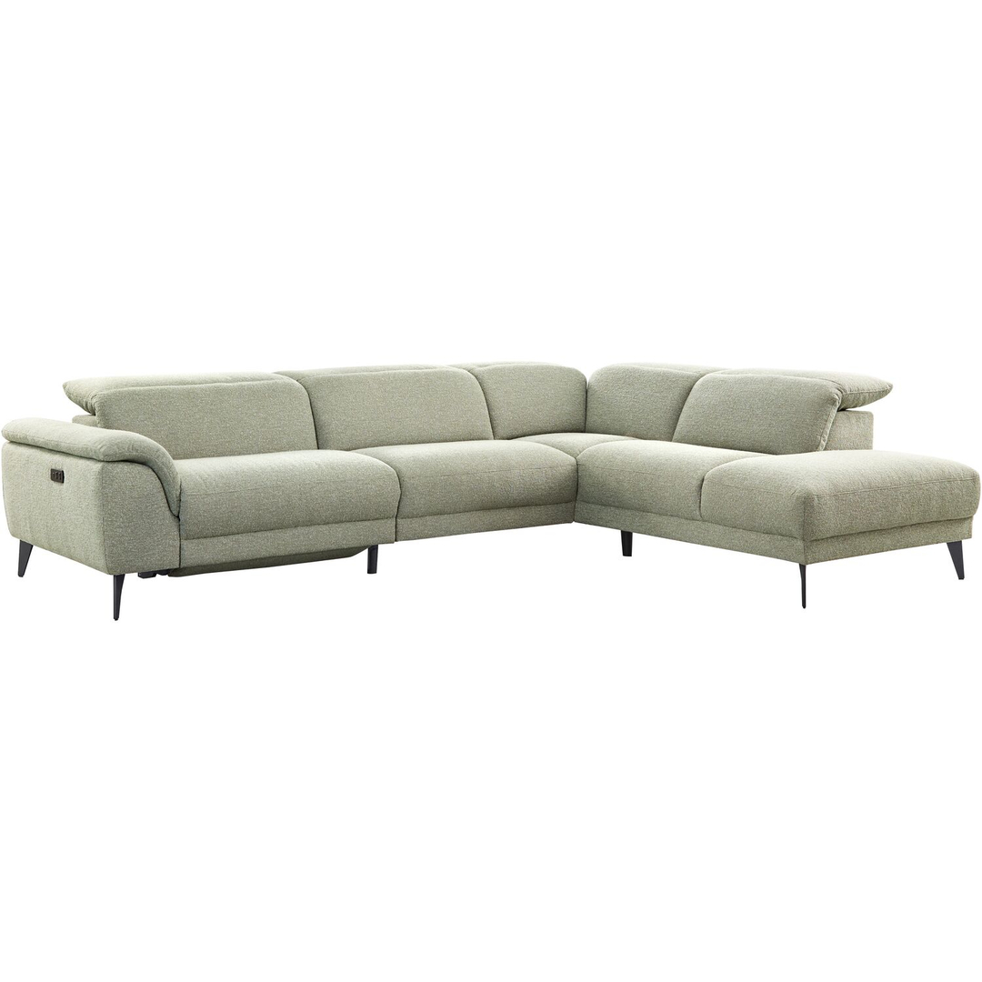 Hoekbank rechts Alunda groen relaxfunctie premium comfort
