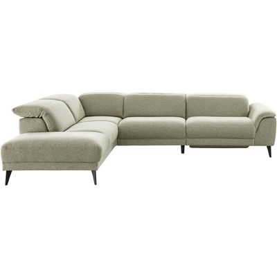 Hoekbank links Alunda groen relaxfunctie premium comfort