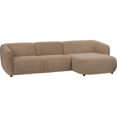 Hoekbank rechts Harper bruin basic comfort