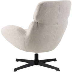 Draaifauteuil Bolands lichtgrijs