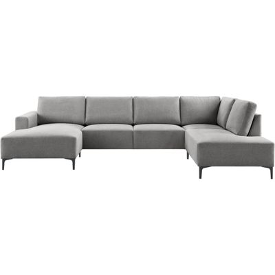 Hoekbank rechts Fabria groot donkergrijs basic comfort
