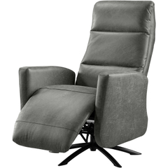 Relaxfauteuil Cervan elektrisch medium microleder antraciet