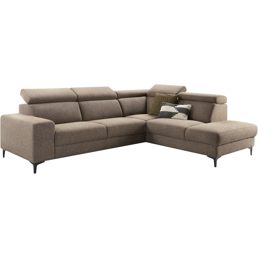 Hoekbank rechts Ixonia grijs premium comfort