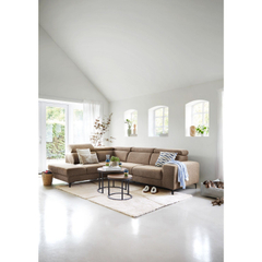 Hoekbank links Ixonia grijs premium comfort