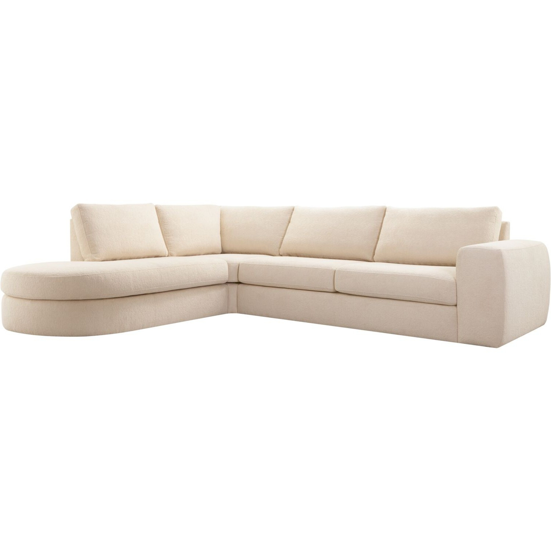 Hoekbank links Azara beige basic comfort
