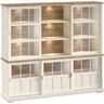 Vitrinekast Eldora 210x233x50 cm 5 glazen schuifdeuren