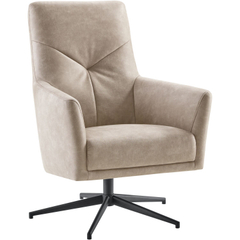 Draaifauteuil Menori microleder beige