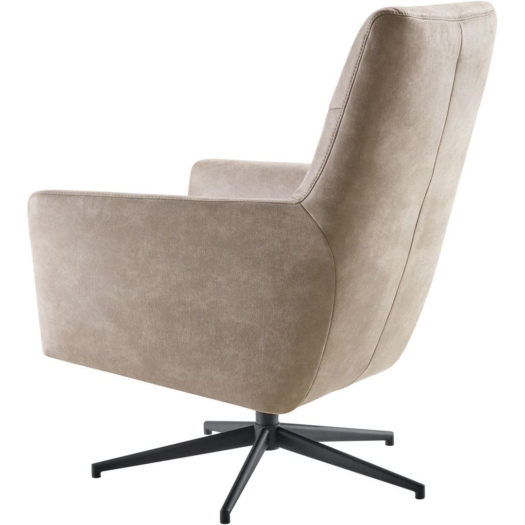 Draaifauteuil Menori microleder beige