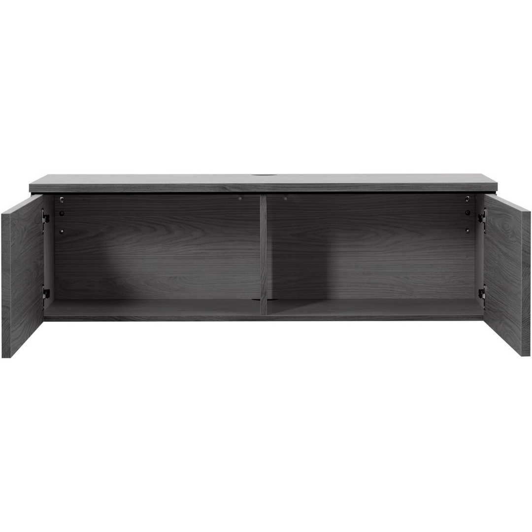 Tv-meubel Selero zwevend 121 cm zwart