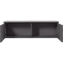 Tv-meubel Selero zwevend 121 cm zwart