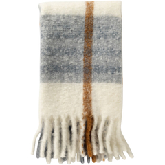 Plaid Goletta 130x170 cm wit met blauw