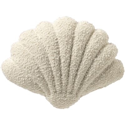 Sierkussen Westray 34x45 cm wit in schelpvorm