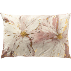 Sierkussen Westray 40x60 cm wit met roze