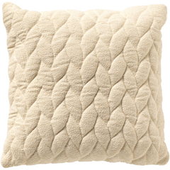 Sierkussen Westray 45x45 cm wit met lusstructuur
