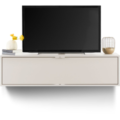 Tv-meubel Betera zwevend 140 cm zandgrijs