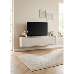 Tv-meubel Betera zwevend 140 cm zandgrijs