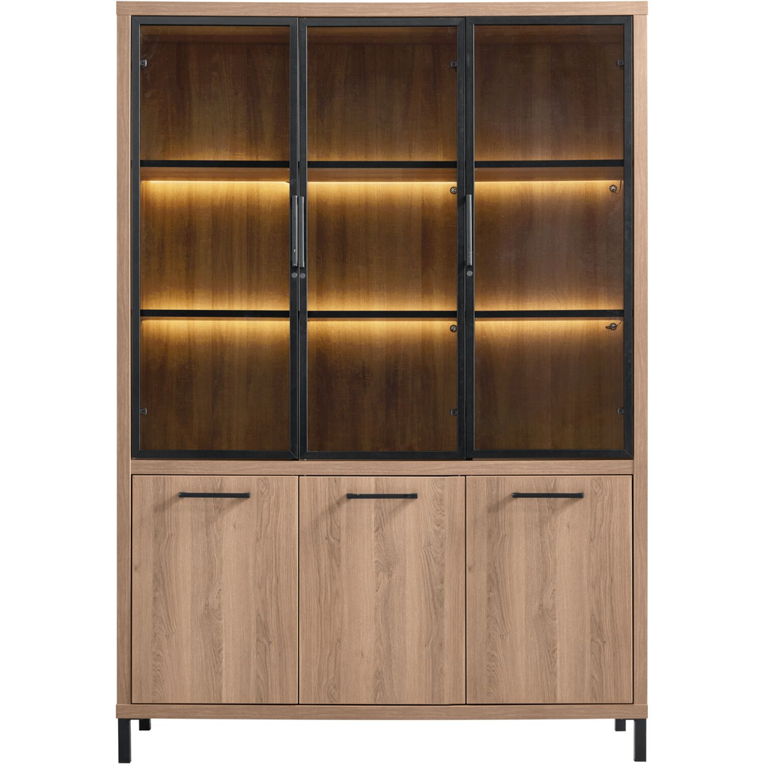 Vitrinekast Selinia 200x140x45 cm 