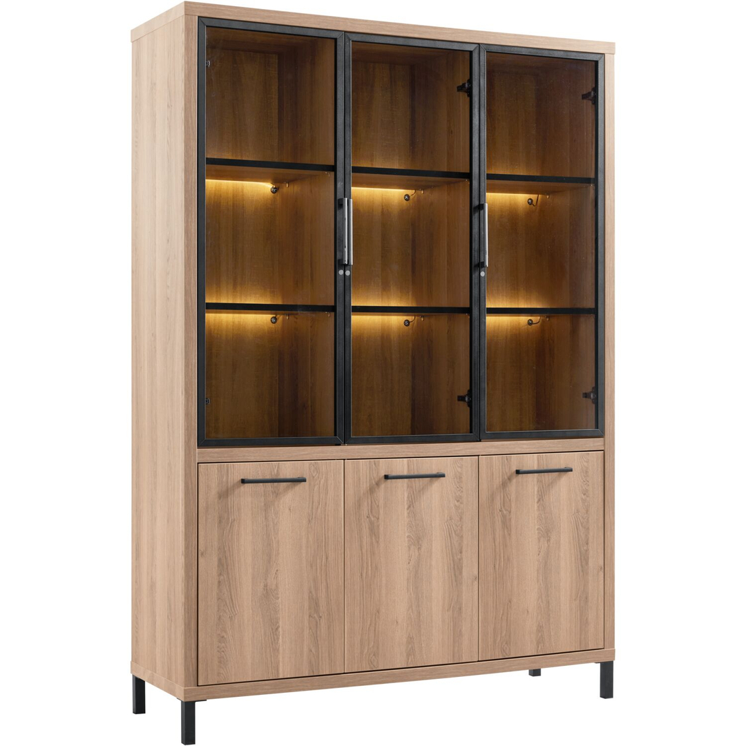 Vitrinekast Selinia 200x140x45 cm 
