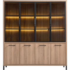 Vitrinekast Selinia 200x183x45 cm