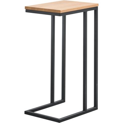 Bijzettafel Budrio lichtbruin 31x41 cm rechthoekig