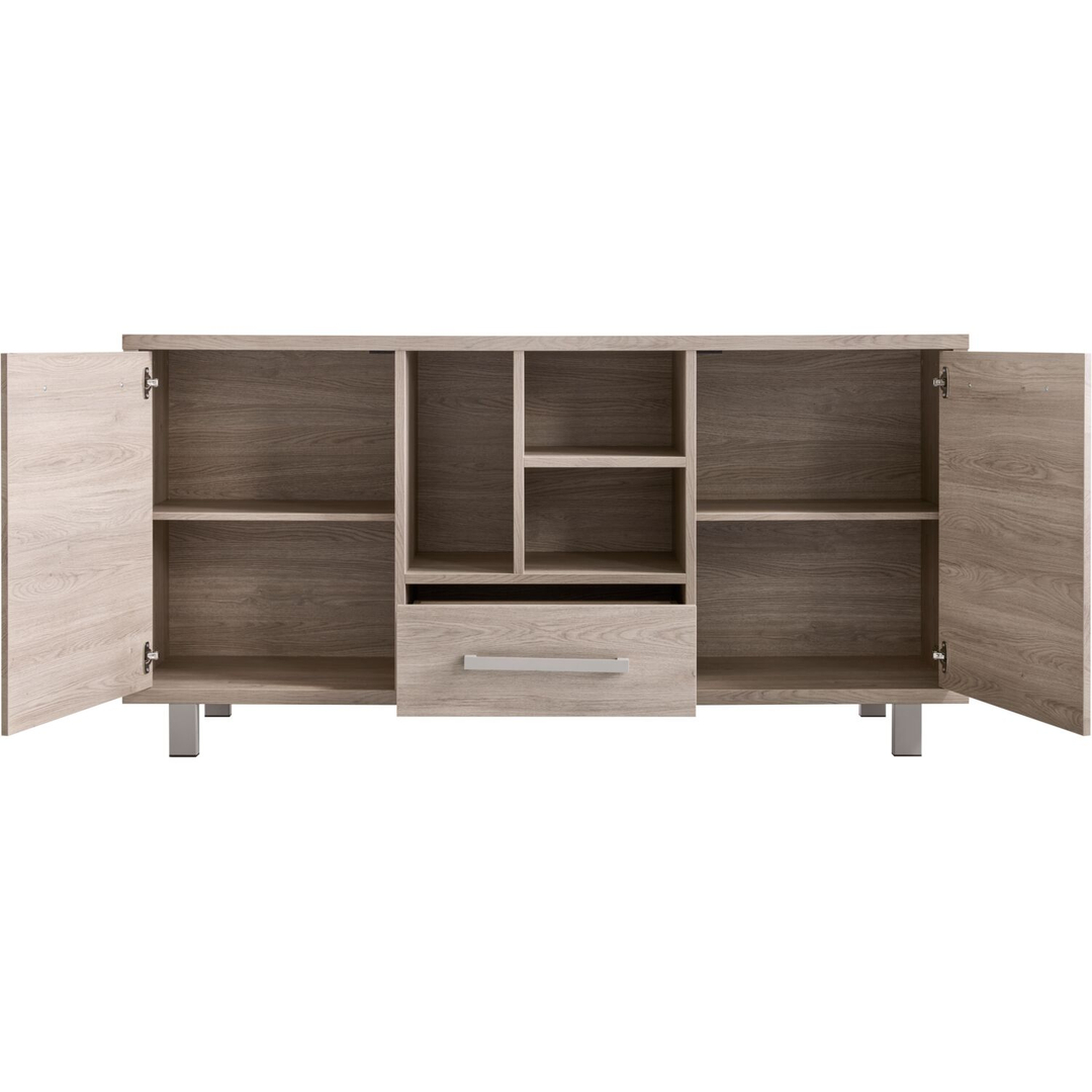 Dressoir Gradoly 90x180x45 cm grijs