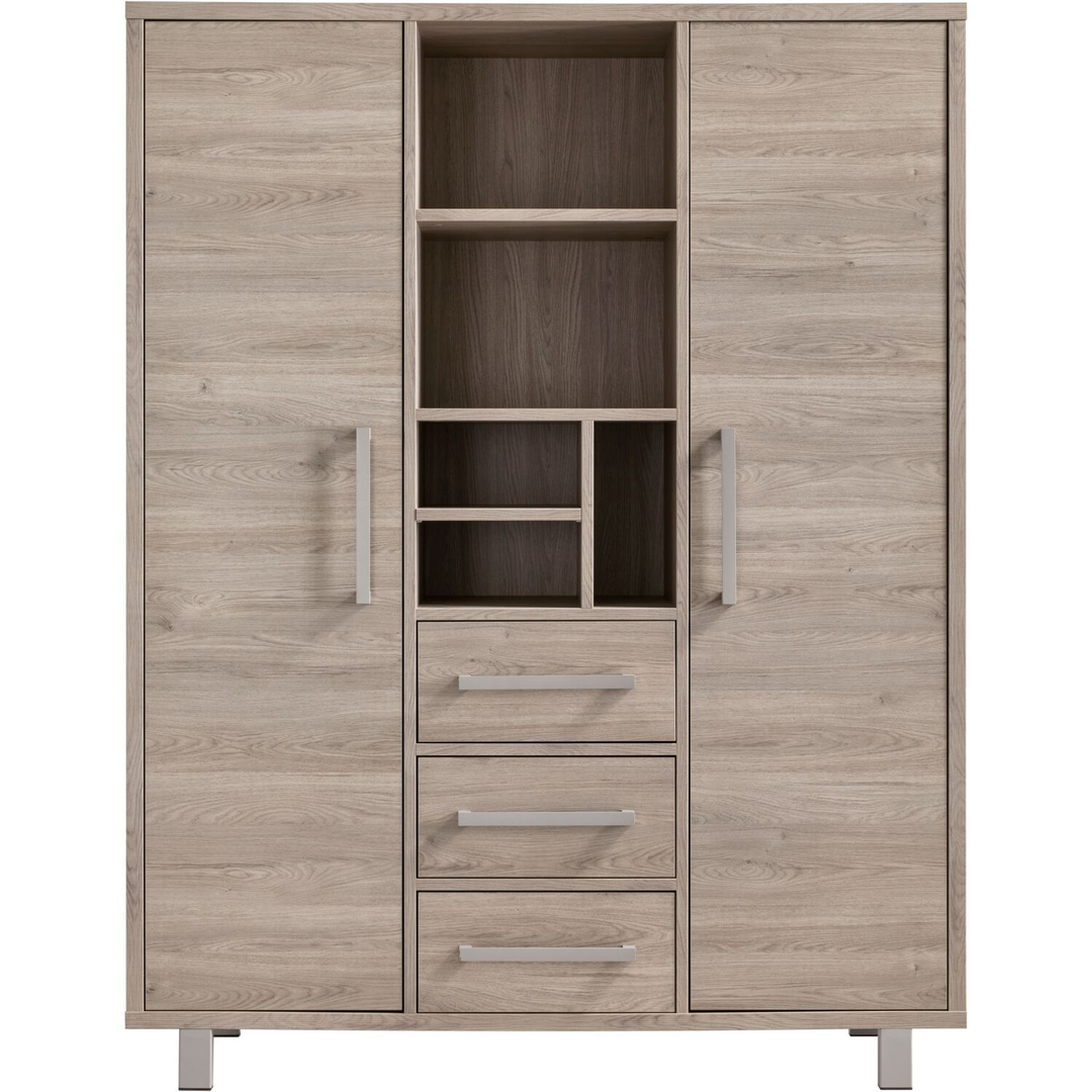 Opbergkast Gradoly 200x155x45 cm grijs