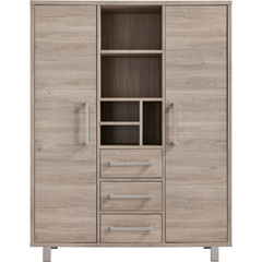 Opbergkast Gradoly 200x155x45 cm grijs