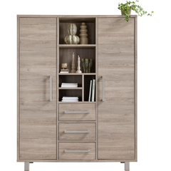 Opbergkast Gradoly 200x155x45 cm grijs