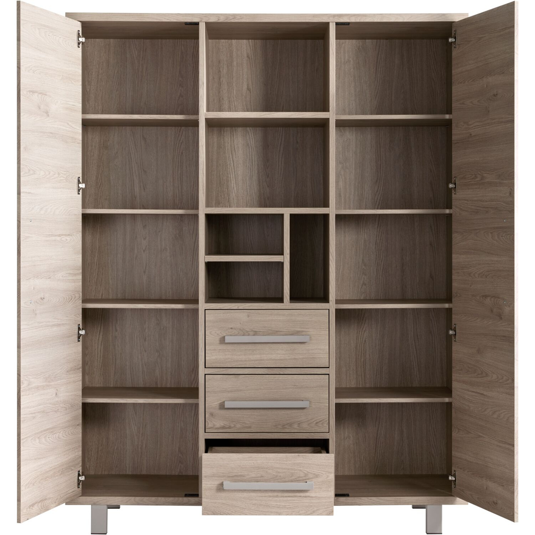 Opbergkast Gradoly 200x155x45 cm grijs