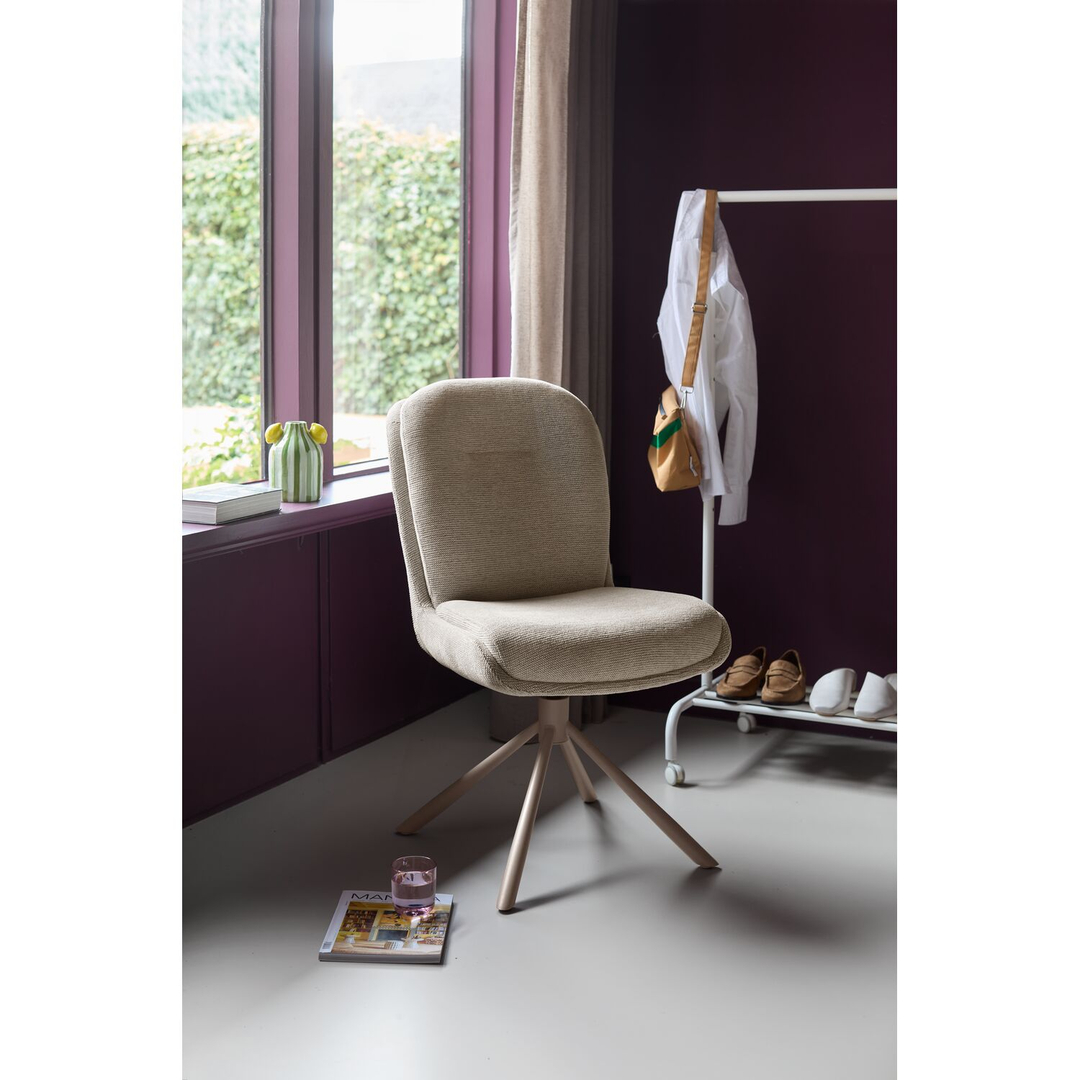 Eetkamerstoel Texico draaibaar taupe