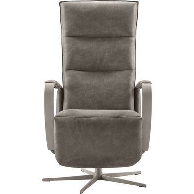 Relaxfauteuil Seduto elektrisch microleder donkergrijs
