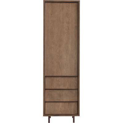 Opbergkast Calvo 202x060x040 cm bruin 3 lades