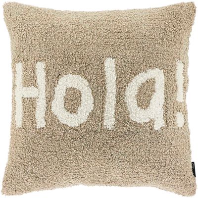 Sierkussen Isarco 45x45cm hola lichtgrijs