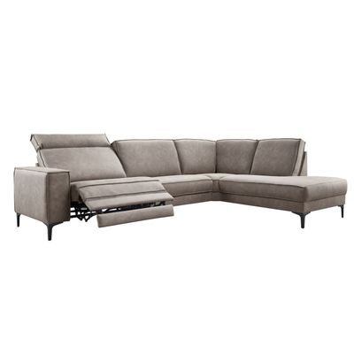 Hoekbank rechts Barrio bruin relaxfunctie excellent comfort